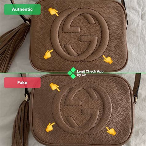 how to spot a fake gucci soho bag|how to tell authentic gucci.